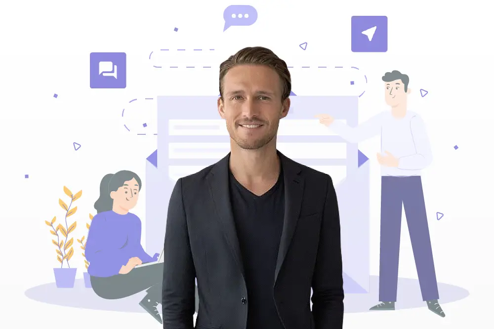 AI Firelabs Help center. Archie with a suit on